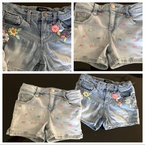 2 pair girls shorts